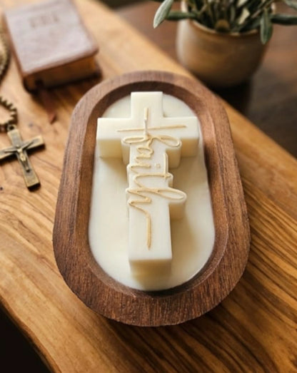 Faith Cross Candle