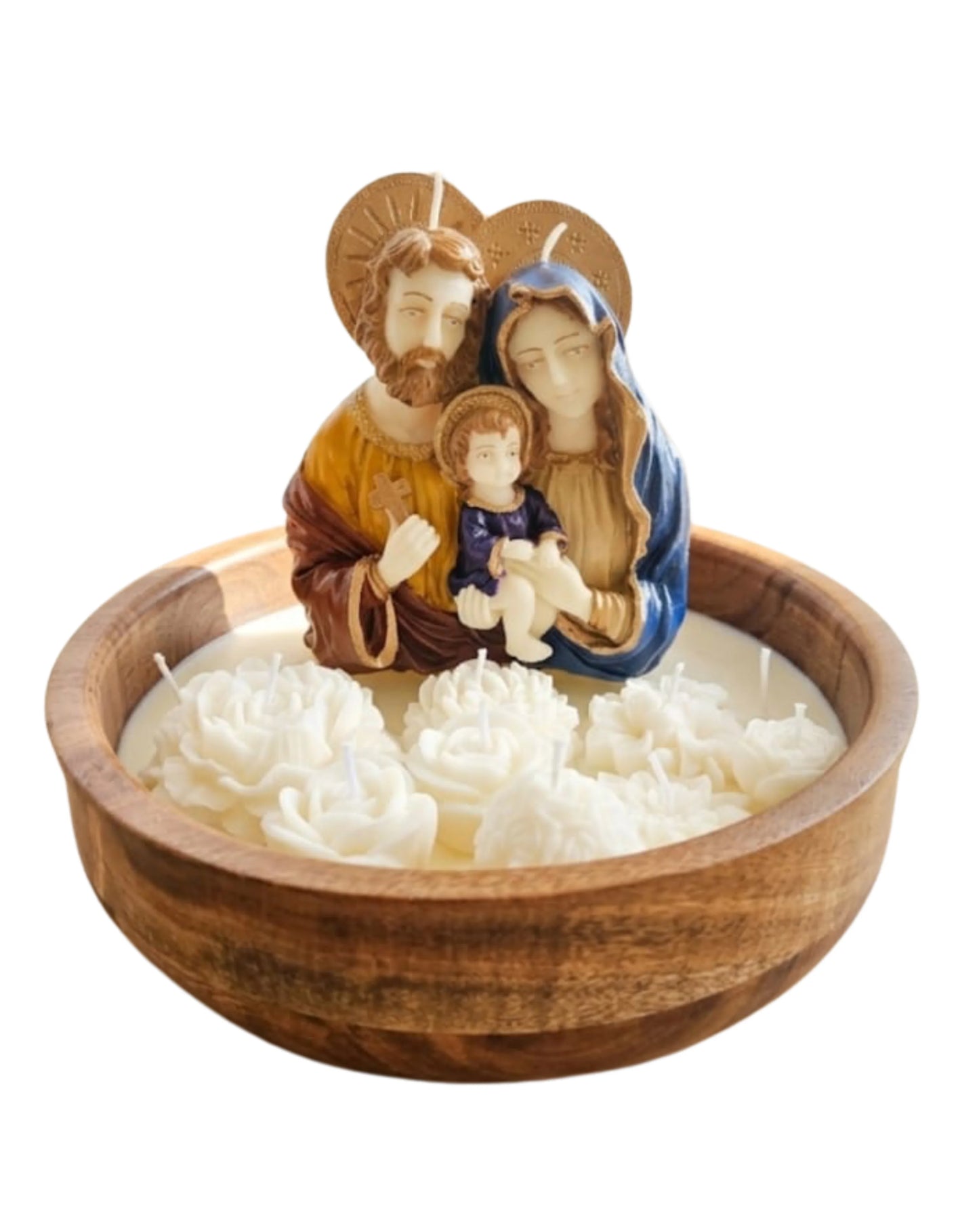 Holy Family Candle Bowl
